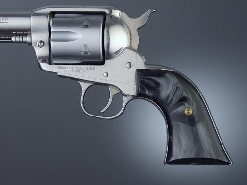 Hogue Inc. Hogue Ruger Blackhawk/Vaquero Black Pearl Cowboy Panels