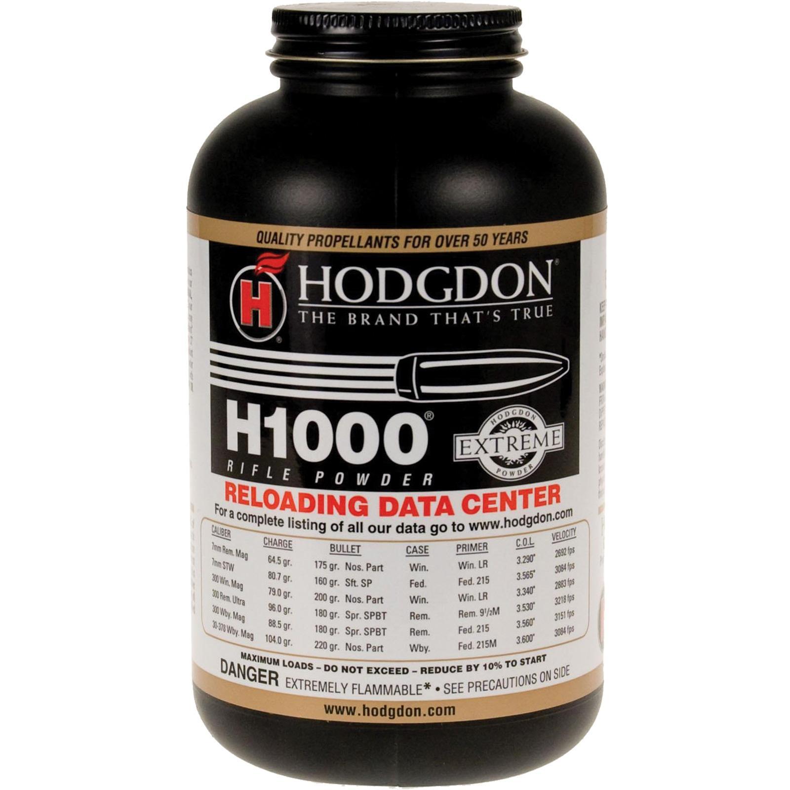 Hodgdon Powder Company Inc. Hodgdon Extreme H1000 Rifle Powder 1 lbs