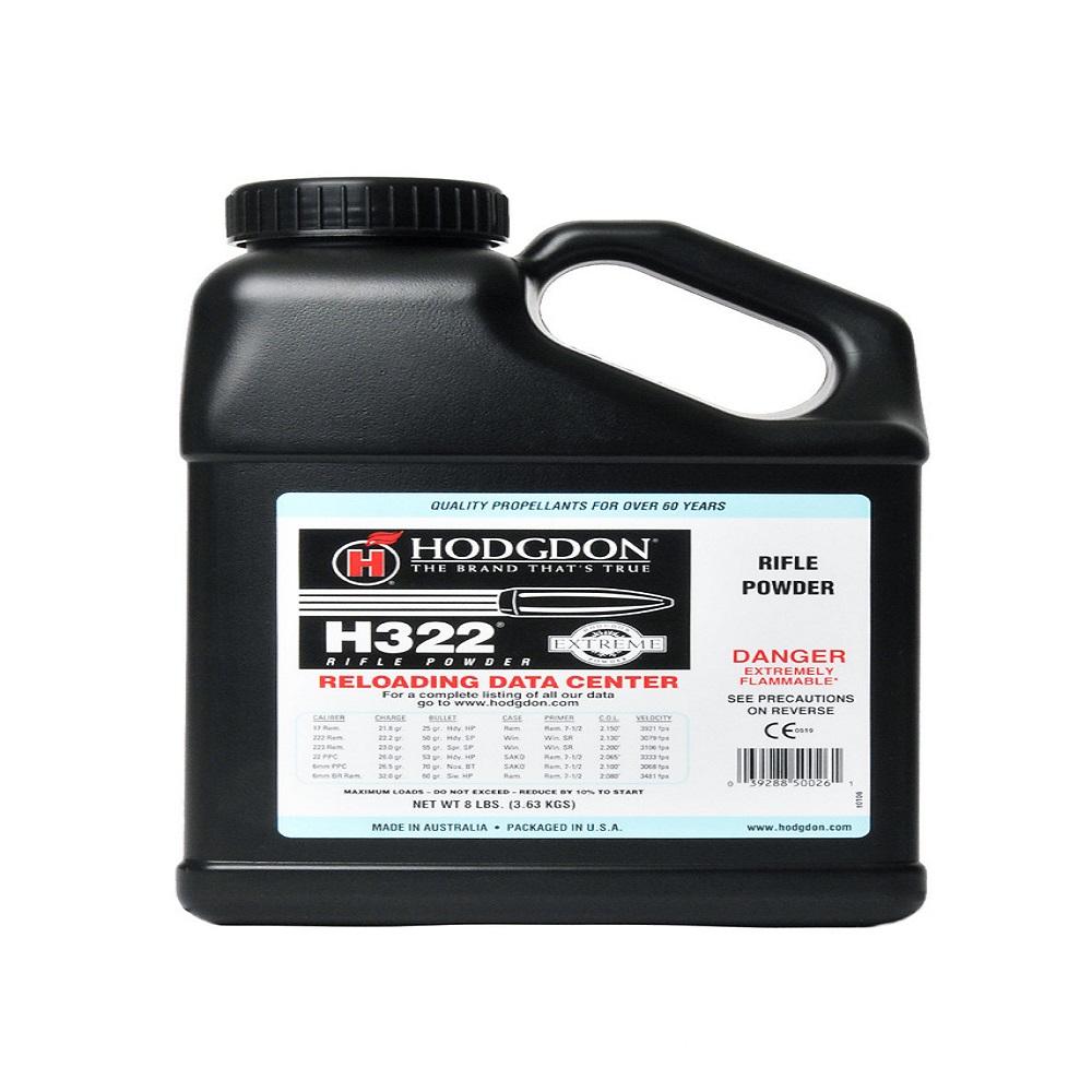 Hodgdon Powder Company Inc. Hodgdon Extreme H322 Rifle Powder 8 lbs