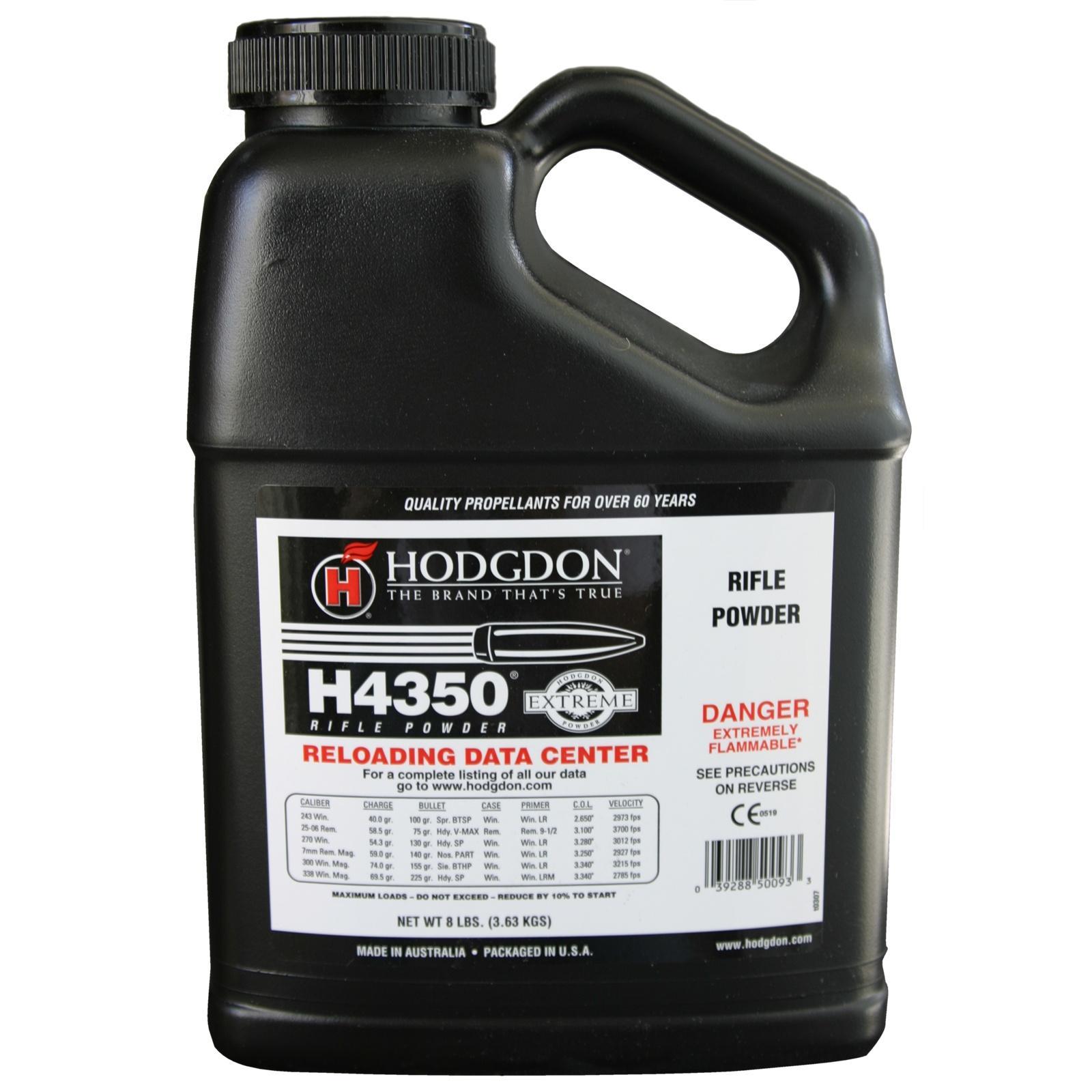 Hodgdon Powder Company Inc. Hodgdon Extreme H4350 Rifle Powder 8 lbs
