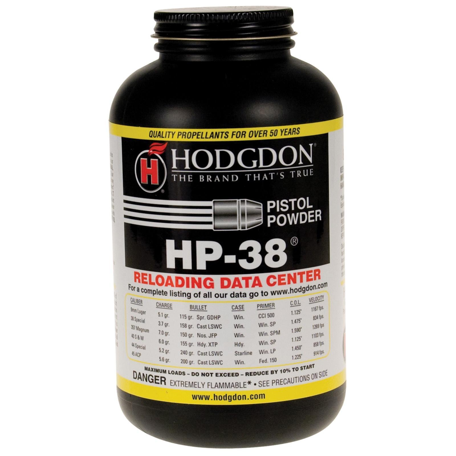 Hodgdon Powder Company Inc. Hodgdon HP-38 Spherical Handgun Powder 1 lbs