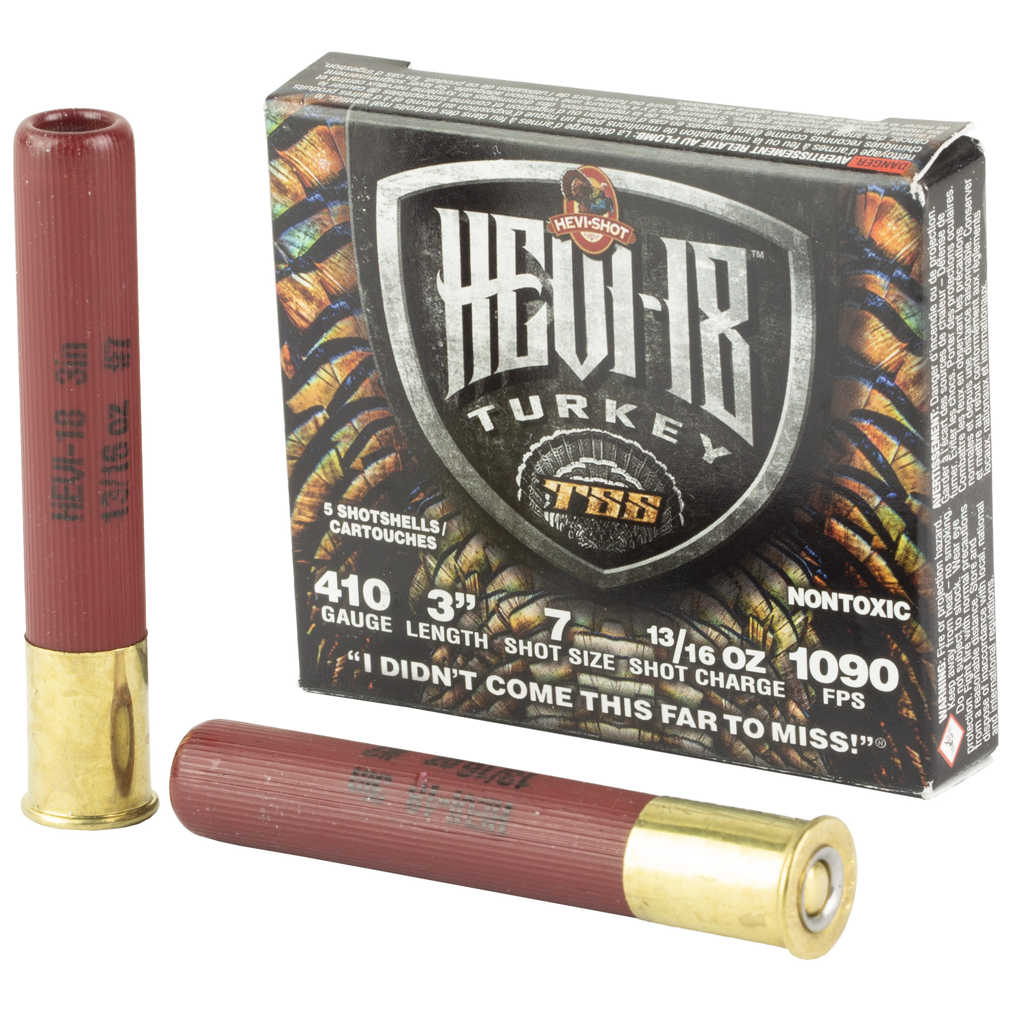 HEVI-Shot TSS Turkey Shotshells .410 ga 3" 13/16oz 1090fps #7 5/ct