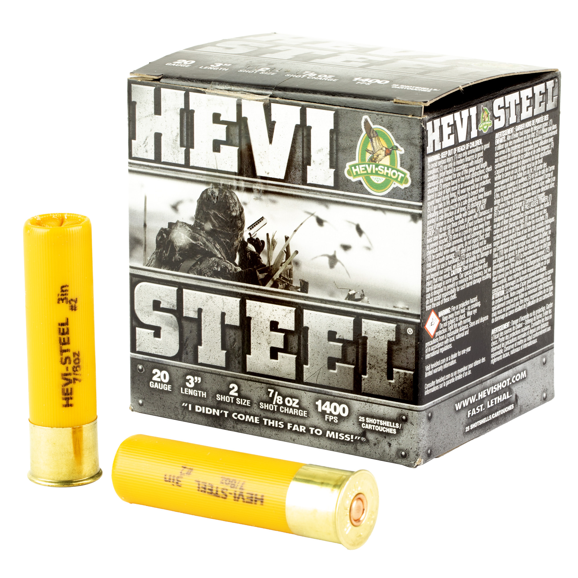 HEVI-Shot HEVI-Steel Shotshells 20 ga 3" 7/8 oz #2 25/ct