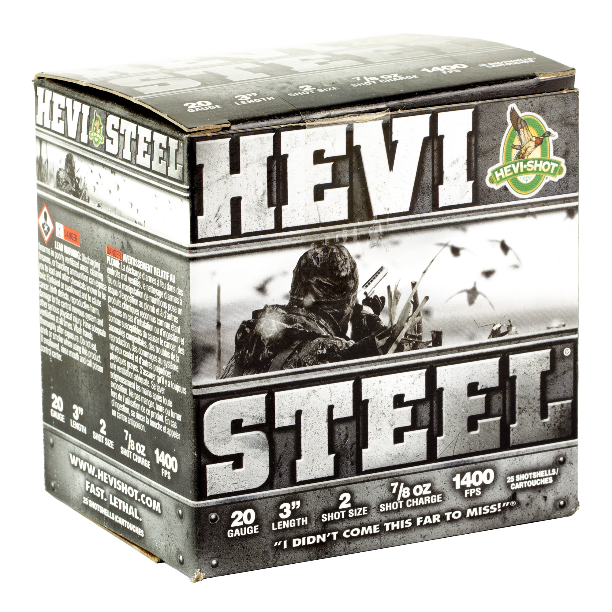 HEVI-Shot HEVI-Steel Shotshells 20 ga 3" 7/8 oz #2 25/ct HEVI-Shot HEVI-Steel Shotshells 20 ga 3" 7/8 oz #2 25/ct
