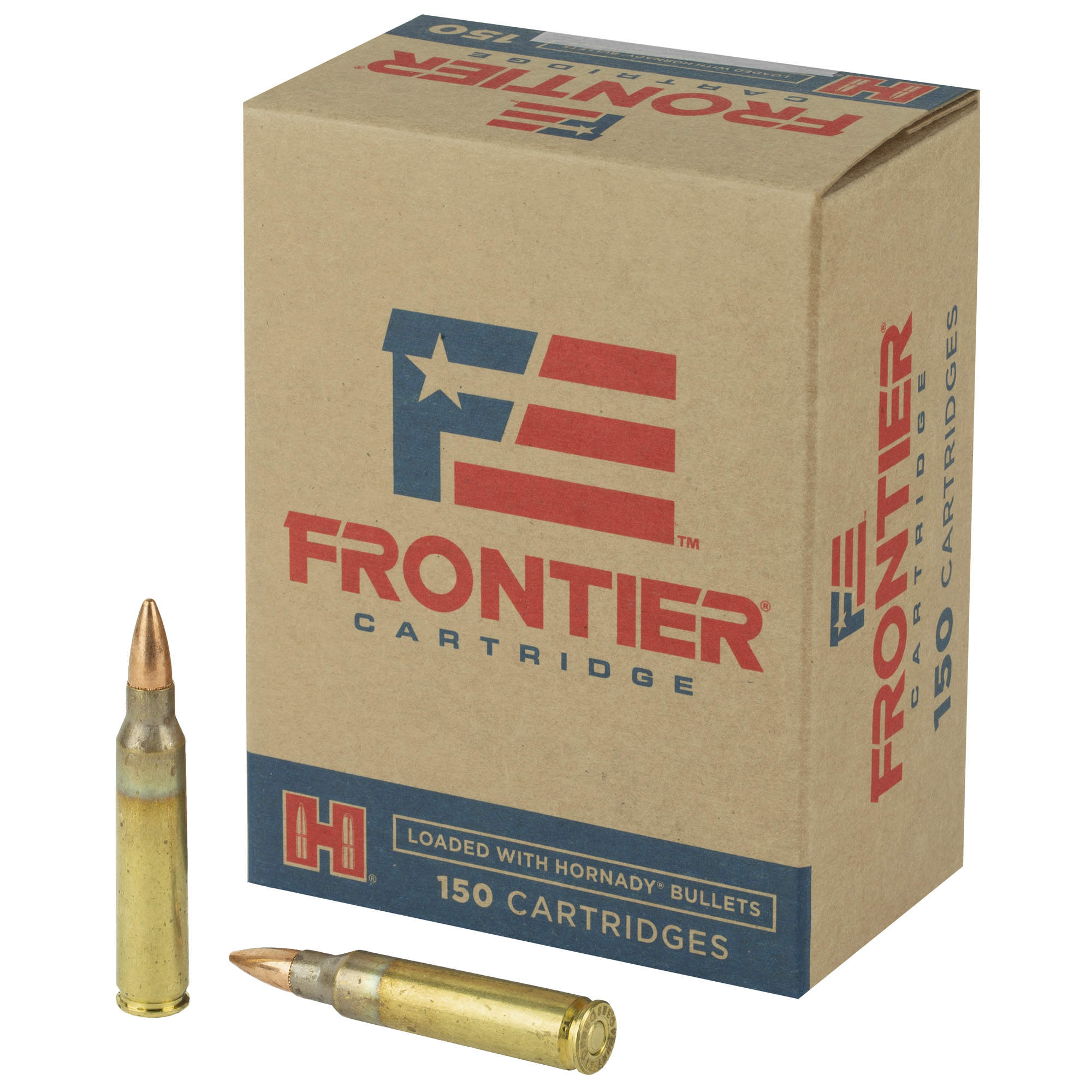 Frontier Cartridge Hornady Frontier Rifle Ammunition .223 Rem 55 gr FMJ 3240 fps 150/ct (Oriented)