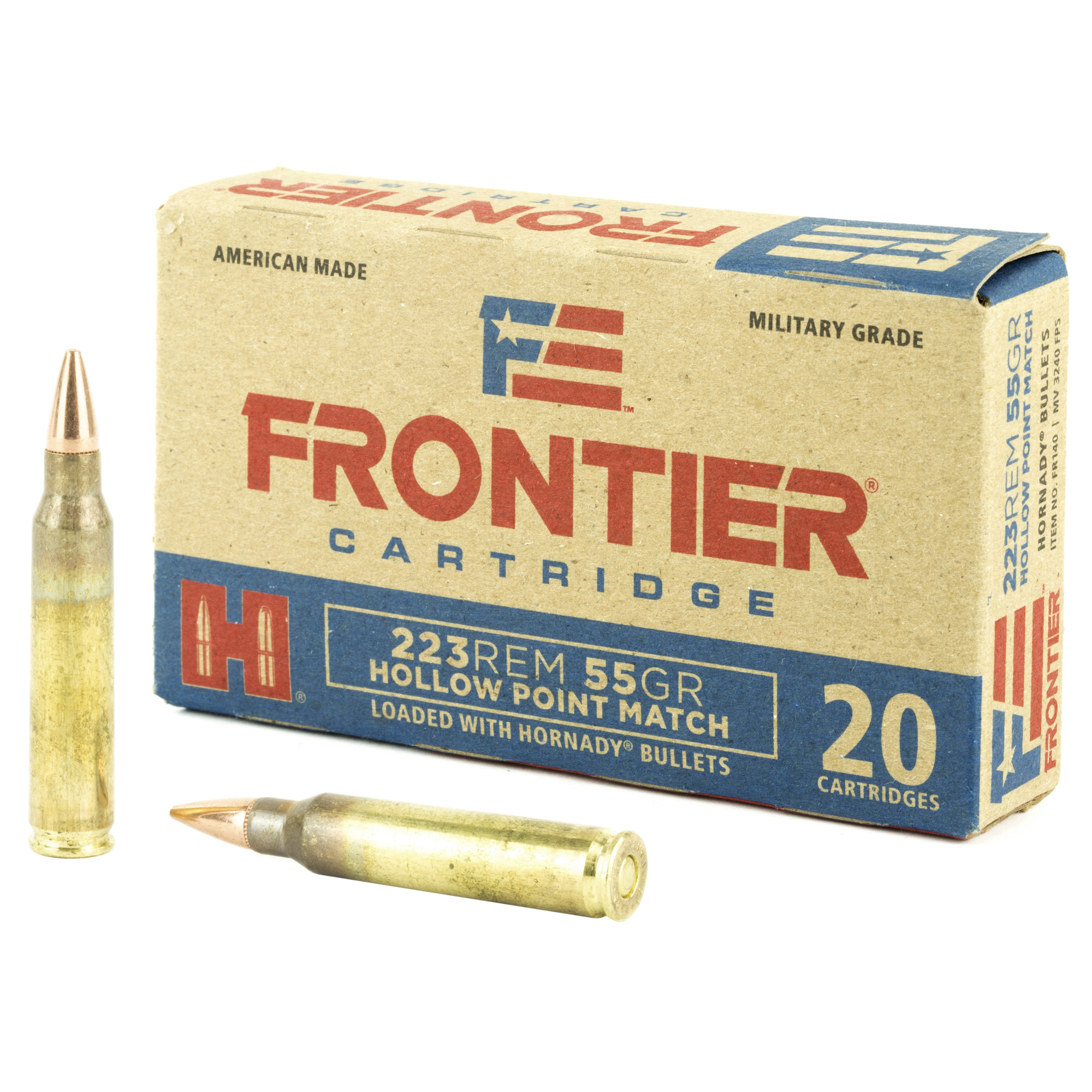 Frontier Cartridge Hornady Frontier Rifle Ammunition .223 Rem 55 gr HP-MATCH 20/ct
