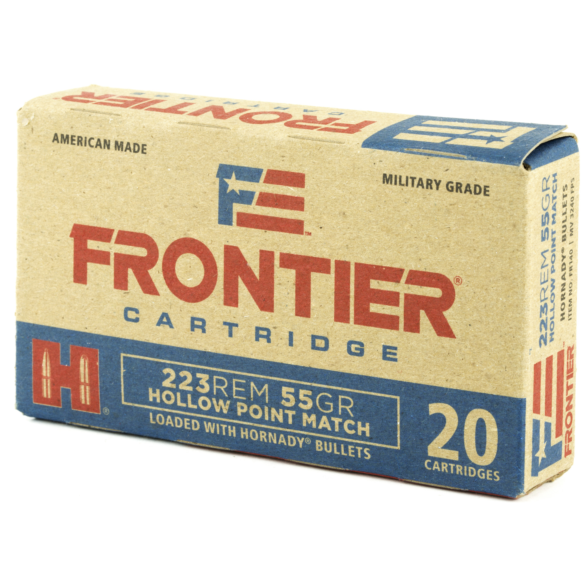 Hornady Frontier Rifle Ammunition .223 Rem 55 gr HP-MATCH 20/ct Hornady Frontier Rifle Ammunition .223 Rem 55 gr HP-MATCH 20/ct