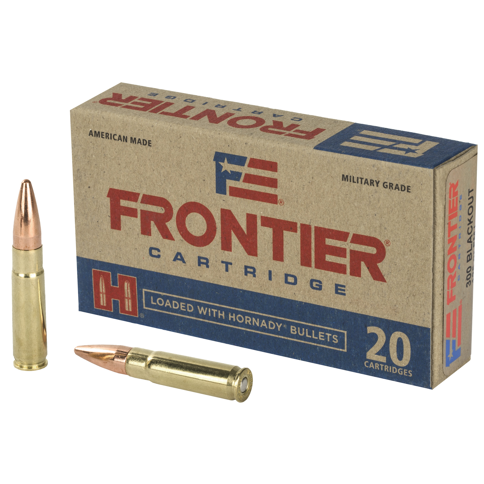 Frontier Cartridge Frontier 300 Blackout 125GR Fmj 20/2 Full Metal Jacket
