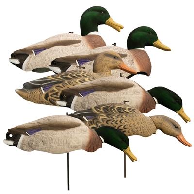Higdon Outdoors Higdon Magnum Full Form Shell Mallard Variety Packk - Flocked Heads