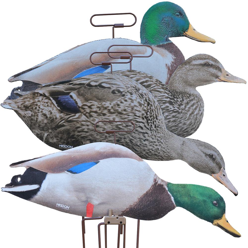 Higdon Outdoors Higdon Field Duck FLATS Mallard Motion Silhouette Fully Flocked (12pk)