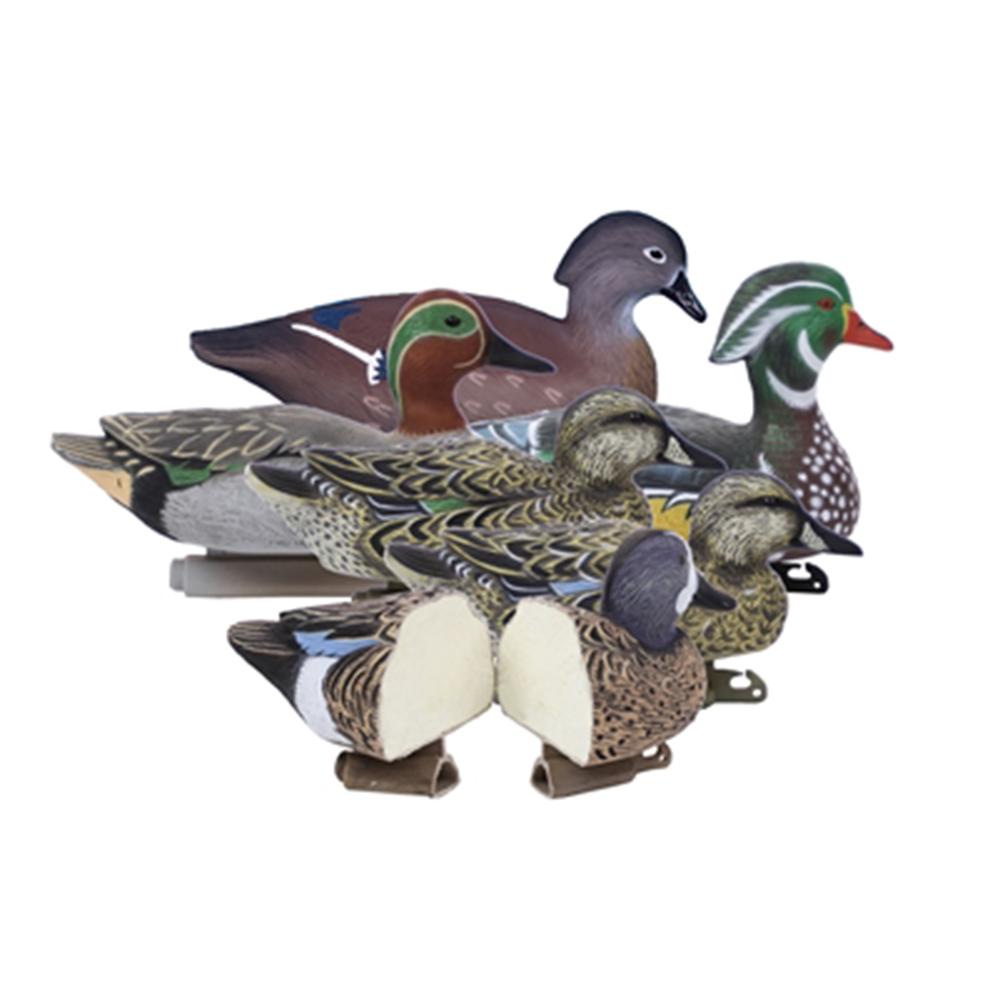 Higdon Outdoors Higdon Puddle Pack - 2/ct Green Wing Teal 2/ct Blue Wing Teal 2/ct Wood Ducks