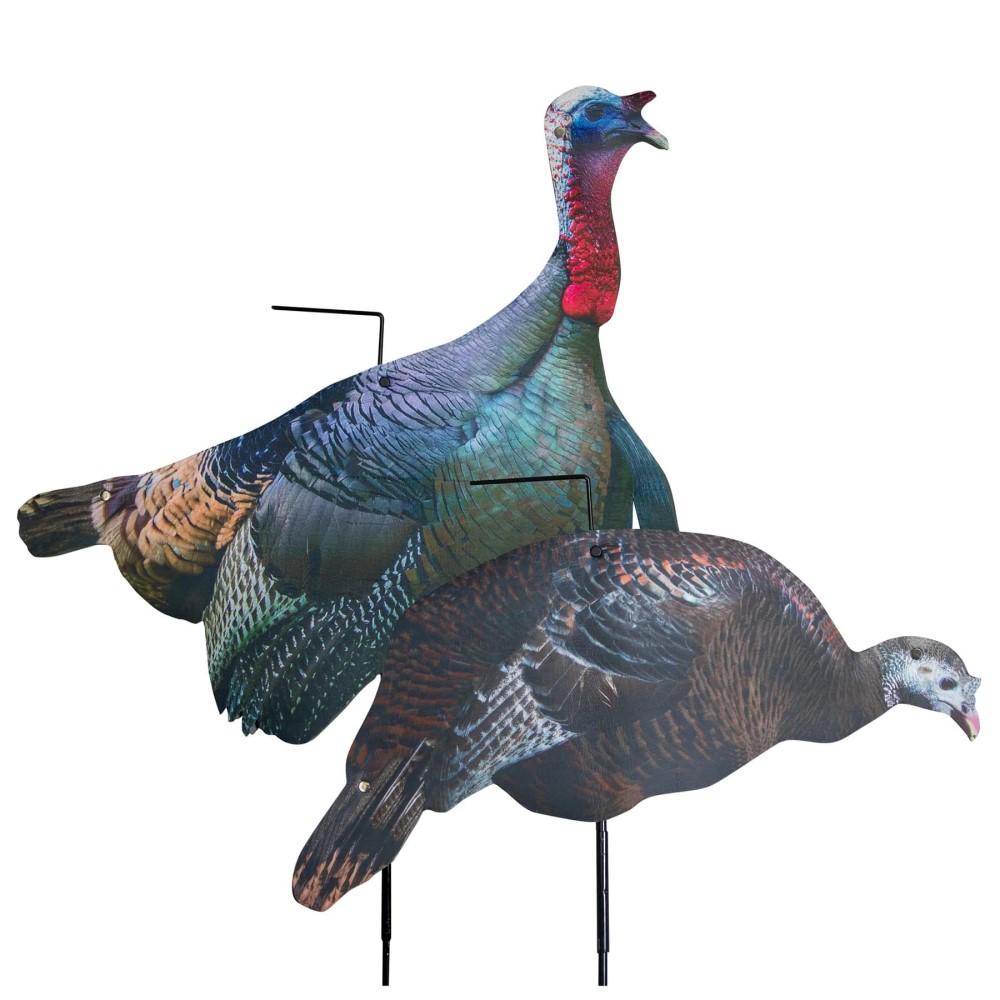 Higdon Outdoors Higdon Flex Turkey Decoy Combo Tom and Hen Silhouette