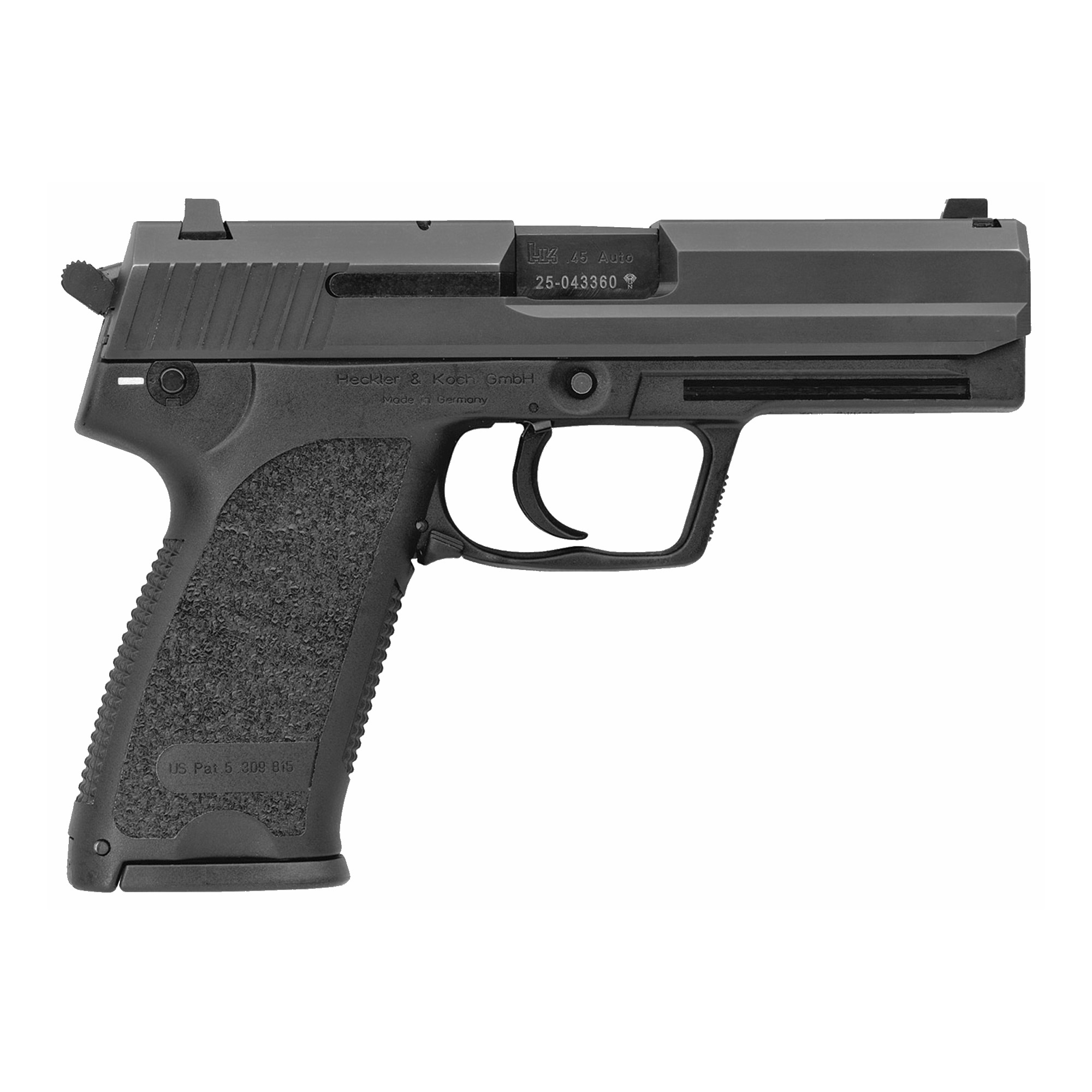 Heckler and Koch (HK USA) H&K USP V1 Handgun .45 ACP 10rd Magazines (2) 4.41" Barrel Black