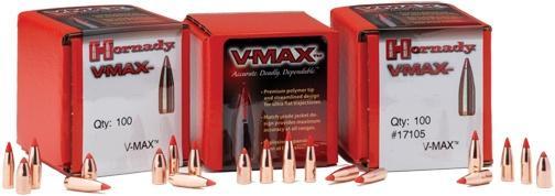 Hornady Mfg Hornady V-MAX Bullets .22 cal .224" 55 gr V-MAXFB 250/ct
