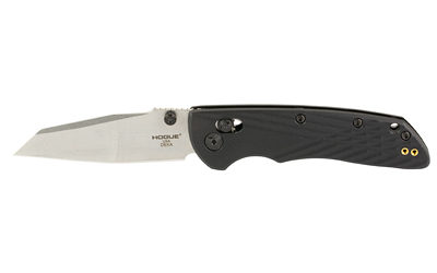 Hogue Deka Manual Folder Knife 3 1/4" Wharncliffe Blade Black and Silver