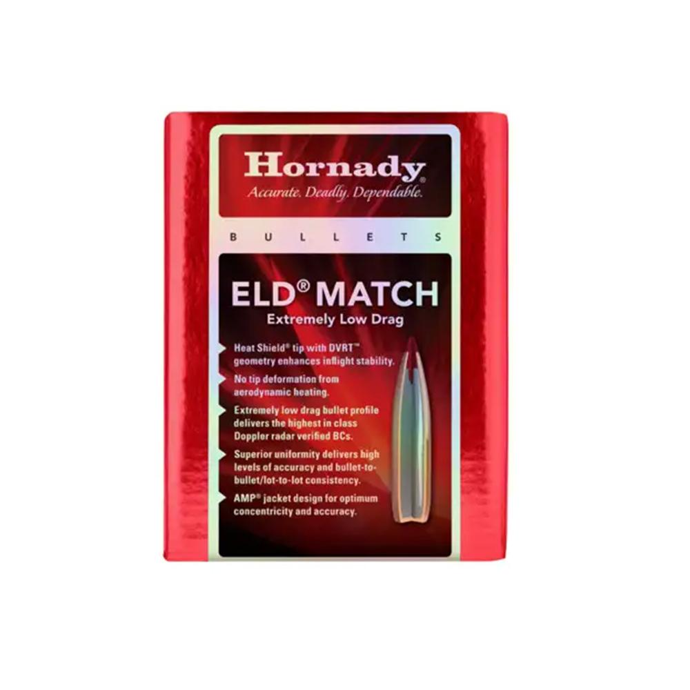 Hornady Mfg Hornady ELD Match Rifle Bullets SEQUENTIAL 6mm .243" 109 gr (1-8") 500/ct