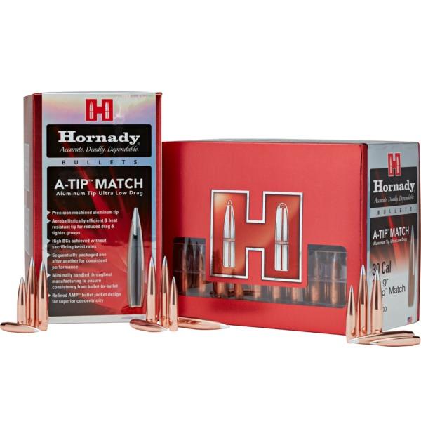 Hornady Mfg Hornady Aluminum A-Tip Match Rifle Bullets 25 cal .257 138 GR (1-7.5') 100/ct