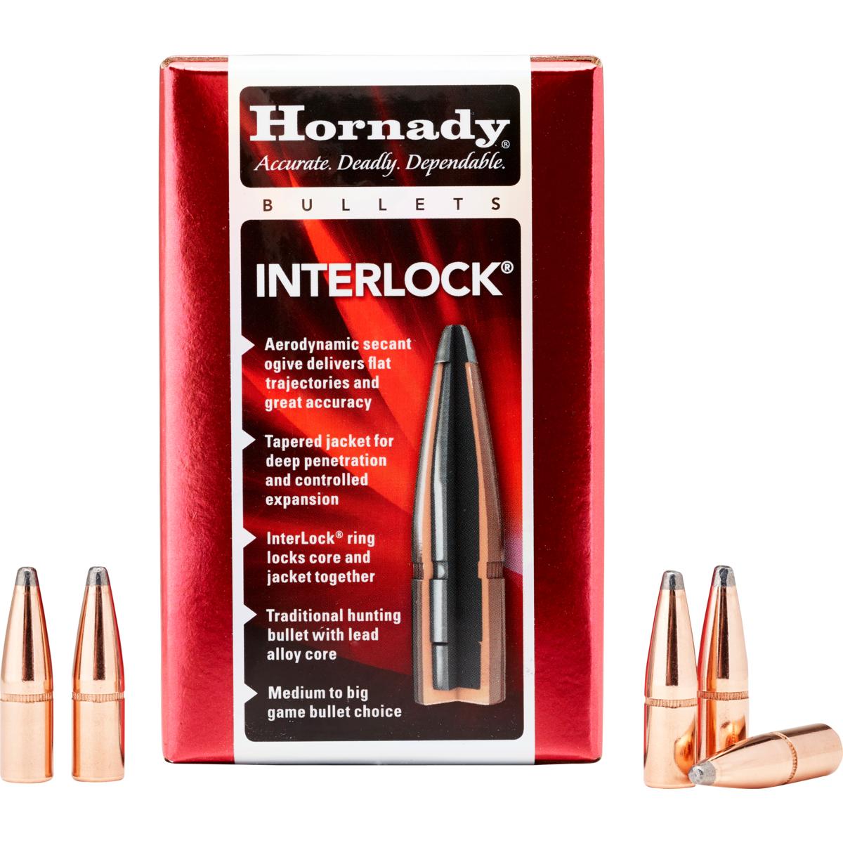 Hornady Mfg Hornady Interlock Rifle Bullets .35 cal .355" 170 gr SP Interlock (.350 Legend) 100/ct