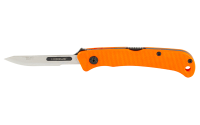 Hogue Expel Fld Scpl 2.5" Rb Black/org Folding Knife