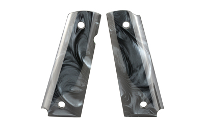 Hogue Grip 1911 Govt Pearl Ambi Black Grip Panel