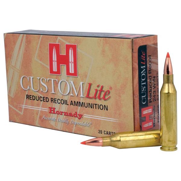 Hornady Mfg Hornady Custom Lite Rifle Ammunition .243 Win 87gr SST 20/ct