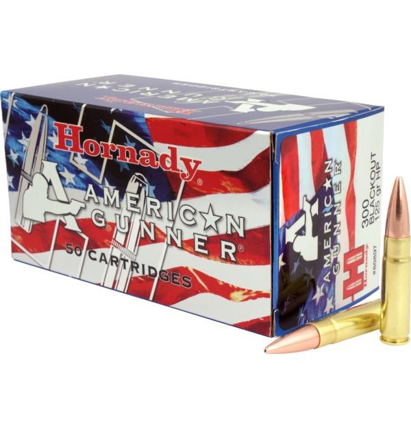 Hornady Mfg Hornady American Gunner Bulk Rifle Ammuntiton .300 AAC Blackout 125 gr HP 50/ct