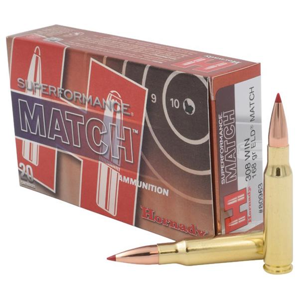 Hornady Mfg Hornady Spf Mt 308WIN 168GR Eld 20/200 ELD Match