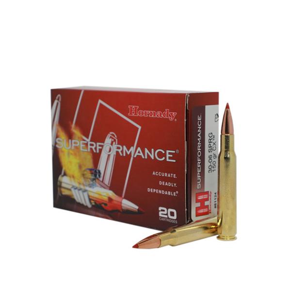 Hornady Mfg Hornady Superformance Rifle Ammunition .30-06 Sprg 150gr CX 3080 fps 20/ct