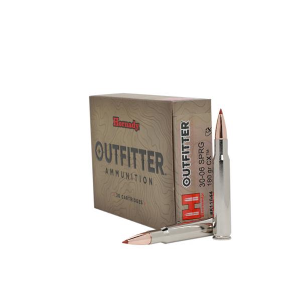 Hornady Mfg Hornady Outfitter Rifle Ammunition .30-06 SPRG 180gr CX OTF 2600 fps 20/ct