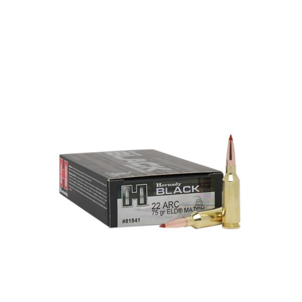 Hornady Mfg Hornady Black Rifle Ammunition 22 Arc 75 gr ELD Match 20/ct