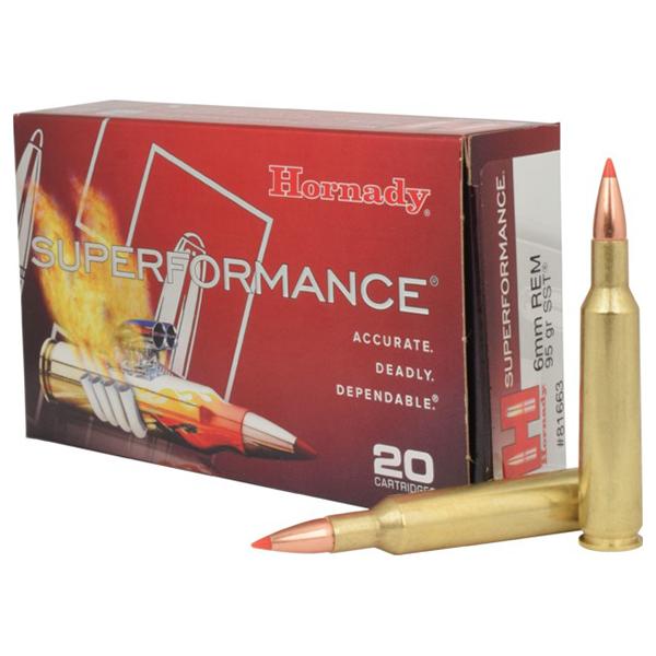 Hornady Mfg Hornady Superformance Rifle Ammunition 6mm Rem 95 gr SST 3235 fps 20/ct