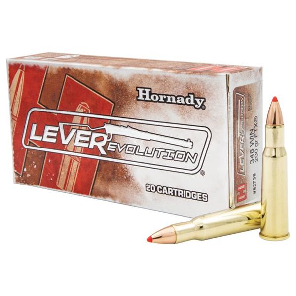 Hornady Mfg Hornady LEVERevolution Rifle Ammunition .348 WIN 200 gr FTX 2560 fps 20/ct