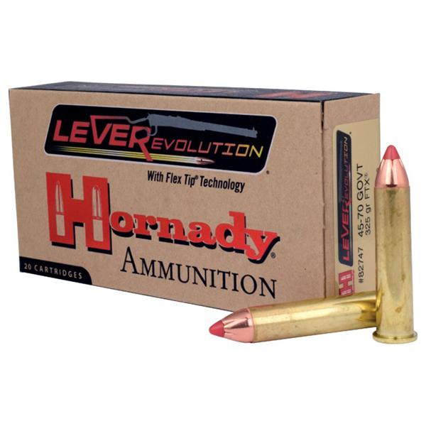 Hornady Mfg Hornady LEVERevolution Rifle Ammunition .45-70 Gov 325 gr FTX 2050 fps 20/ct