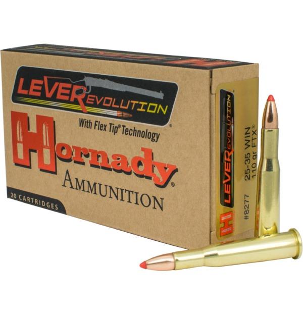 Hornady Mfg Hornady Leverevolution Rifle Ammunition .25-35 Win 110 gr FTX 2425 fps 20/ct