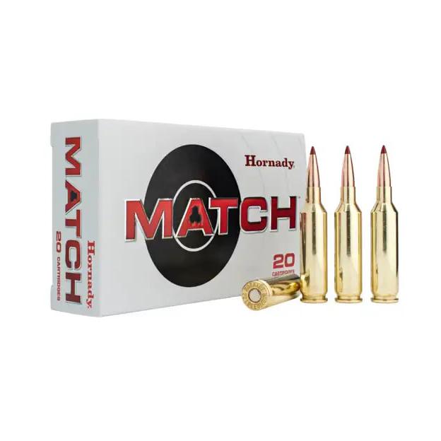 Hornady Mfg Hornady Match ELD Rifle Ammunition .22 Creedmoor 80gr PT 3285 fps 20/ct