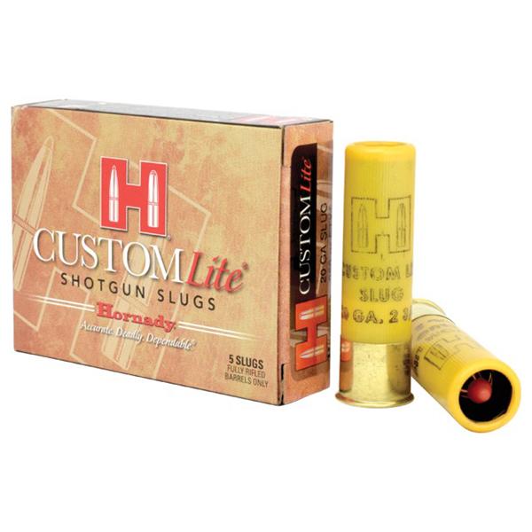 Hornady Mfg Hornady FTX Custom Lite Shotshells 20ga 250 gr Slug 1600 fps 5/ct