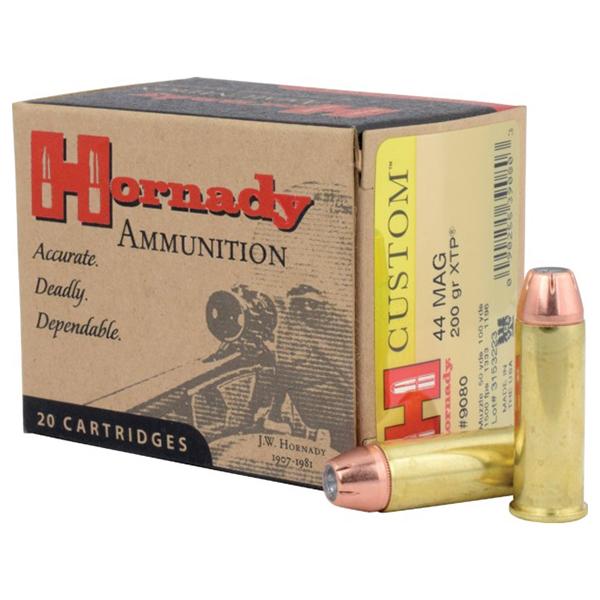 Hornady Mfg Hornady Custom Handgun Ammunition .44 Magnum 200 gr XTP 20/ct