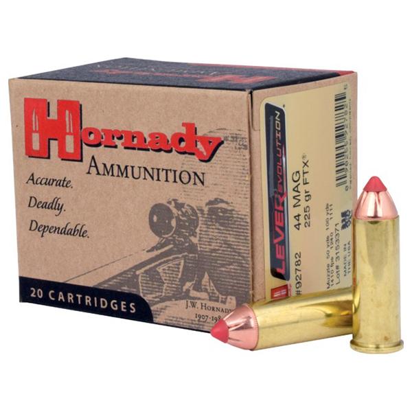 Hornady Mfg Hornady LEVERevolution Handgun Ammunition .44 Magazine 225 gr FTX 1410 fps 20/ct