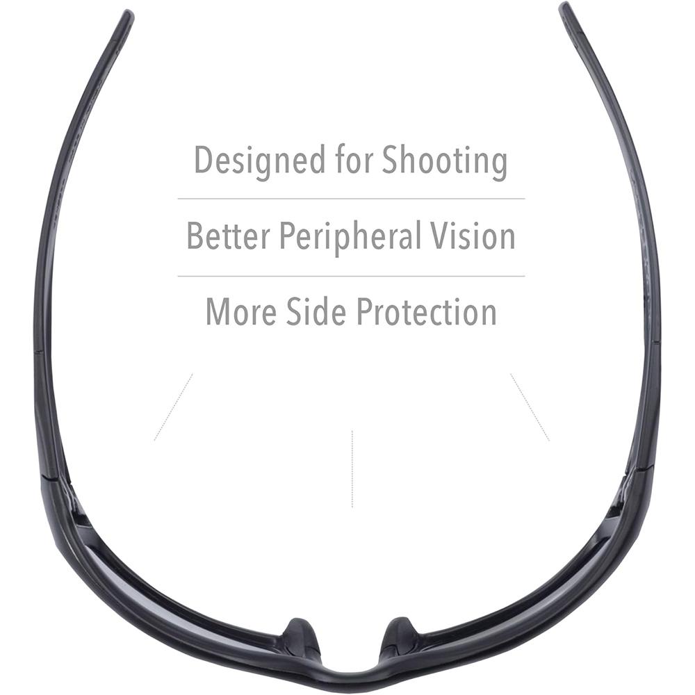 Howard Leight UVEX Hypershock Shooting Glasses Black with Clear Lens Howard Leight UVEX Hypershock Shooting Glasses Black with Clear Lens