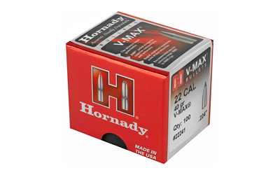 Hornady V-MAX Bullets .22 cal .224" 40 gr V-MAXBT 100/ct Hornady V-MAX Bullets .22 cal .224" 40 gr V-MAXBT 100/ct