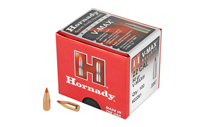 Hornady V-MAX Bullets .22 cal .224" 50 gr V-MAXBT 100/ct