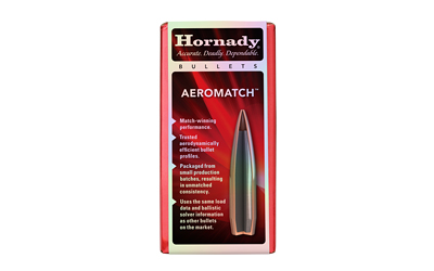 Hornady Aeromatch Rifle Bullets 22 CAL .224 69 GR HPBT (1-9") 100 RDS