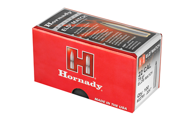 Hornady Eld-M 22CAL .224 75GR 100CT ELD Match Hornady Eld-M 22CAL .224 75GR 100CT ELD Match