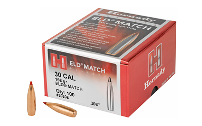 Hornady Eld-M 30CAL .308 168GR 100CT ELD Match