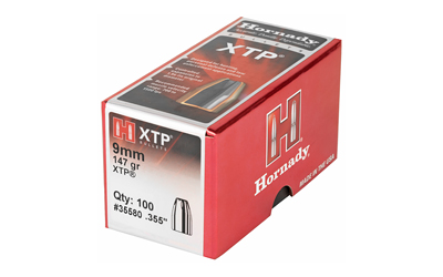 Hornady Handgun Bullets 9mm .355" 147 gr XTPHP 100/ct Hornady Handgun Bullets 9mm .355" 147 gr XTPHP 100/ct