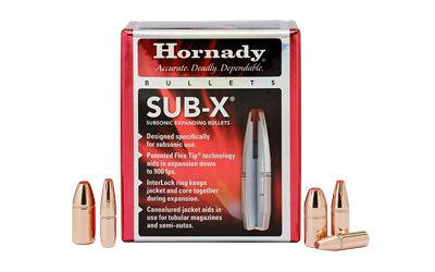 Hornady Sub-X (Subsonic - eXpanding) Rifle Bullets .45 cal .458 410gr Sub-X