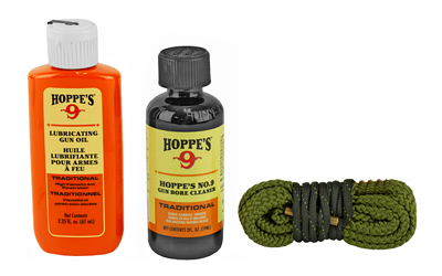 Hoppe's 1.2.3. Done 9mm. 38 Caliber Pistol Cleaning Kit Clam