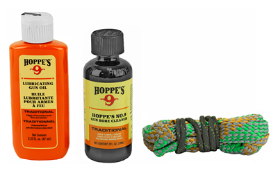Hoppe's 1.2.3. Done 40 Caliber 10mm Pistol Cleaning Kit Clam