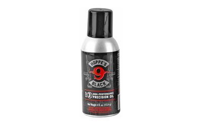 Hoppe's Black Lube Aerosol Black 4OZ With Straw Can