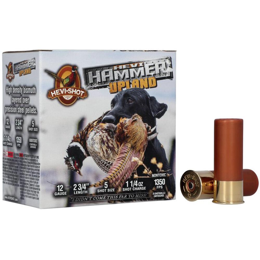Environ Metal Inc HEVI-Shot Hevi-Hammer Upland Shotshell 12ga 2-3/4" 1-1/4oz 1350 fps #5 25/ct